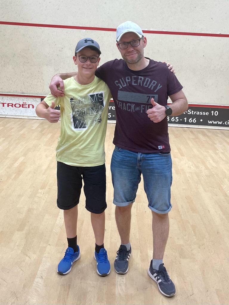 Sieger der sächsischen Einzelmeisterschaft 2023, organisiert beim ersten Squash Club Dresden im XXL more than Sports