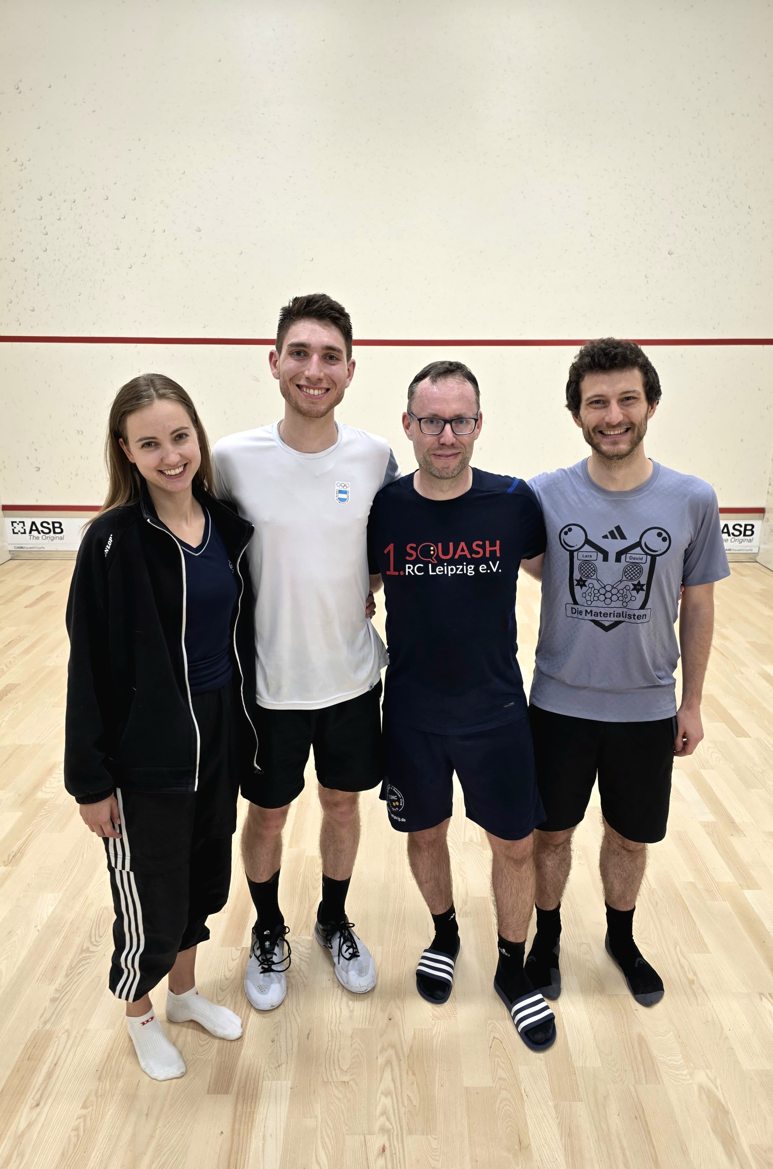Sieger des Turniers (vlnr): Cindy, Juan, André, David