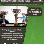 Plakat Sächsiche Squash Mannschaftsmeisterschaft 2022