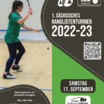 Plakat 1. Sächsiches Squash Ranglistenturnier 2022-23