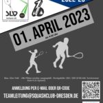 Plakat 2. Sächsisches Squash Ranglistenturnier 2022-23 im Aquacentrum Teplice