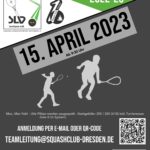 Plakat 3. Sächsisches Squash Ranglistenturnier 2022-23 im XXL more than sports Dresden