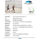Plakat Sächsische Einzelmeisterschaft 2022 in der BallsportARENA Dresden