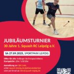 Plakat Jubilaeumsturnier 30 Jahre 1SRC Leipzig