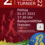 Plakat 2. Squash Freizeitturnier 2022 in der BallsportARENA Dresden