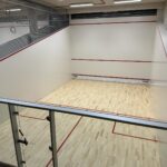 Squash Court im neuen Heinz-Steyer-Stadion im Sportpark Ostra